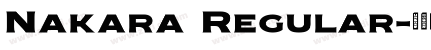 Nakara Regular字体转换